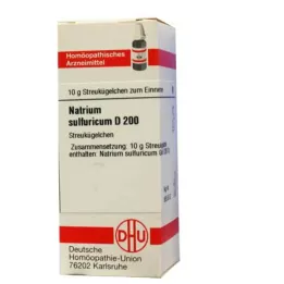 NATRIUM SULFURICUM D 200 rutuliukų, 10 g