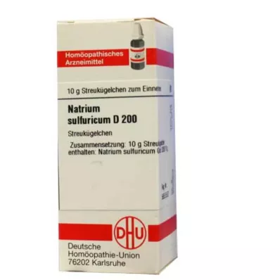 NATRIUM SULFURICUM D 200 rutuliukų, 10 g