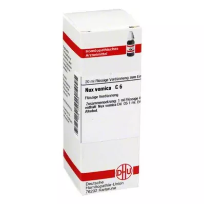 NUX VOMICA C 6 skiedinys, 20 ml NUX VOMICA C 6 skiedinys, 20 ml