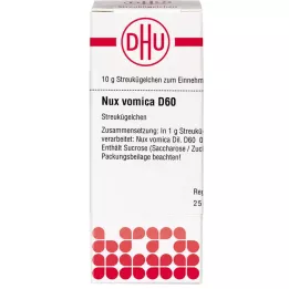 NUX VOMICA D 60 rutuliukų, 10 g