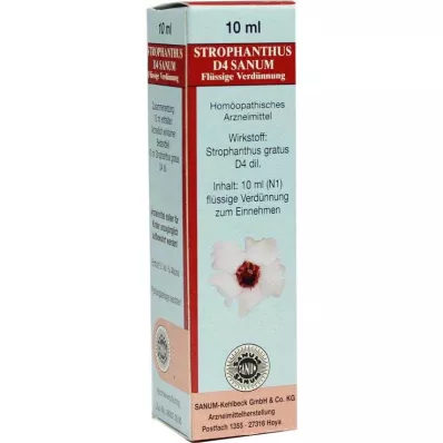 Strophanthus D 4 Sanum lašelinė, 10 ml
