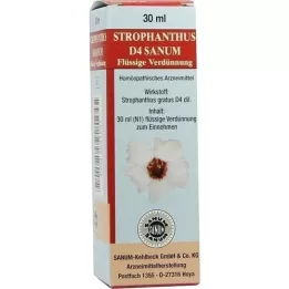 STROPHANTHUS D 4 Sanum lašai, 30 ml