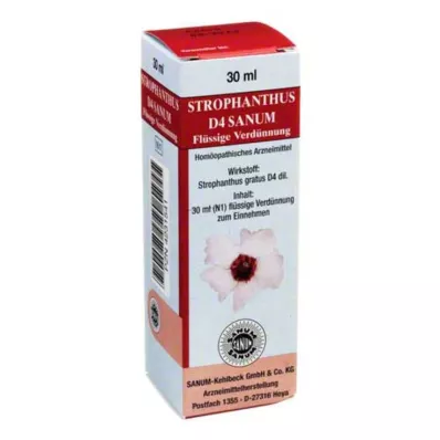 Strophanthus D 4 Sanum lašelinė, 30 ml