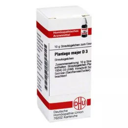 PLANTAGO MAJOR D 3 rutuliukai, 10 g