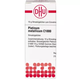 PLATINUM METALLICUM C 1000 rutuliukų, 10 g