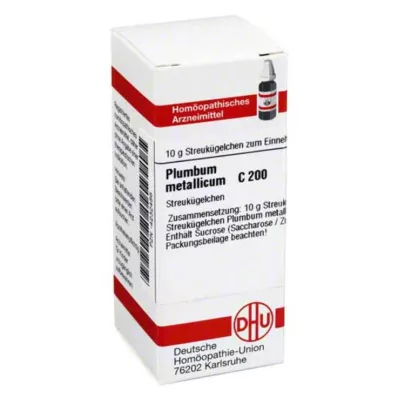 DHU Plumbum metallicum C 200 rutuliukai, 10 g DHU Plumbum metallicum C 200 rutuliukai, 10 g