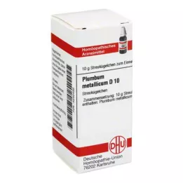 PLUMBUM METALLICUM D 10 rutuliukų, 10 g