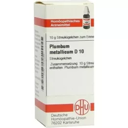 PLUMBUM METALLICUM D 10 rutuliukų, 10 g