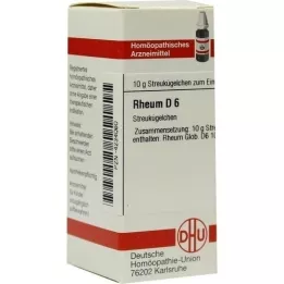 RHEUM D 6 rutuliukai, 10 g