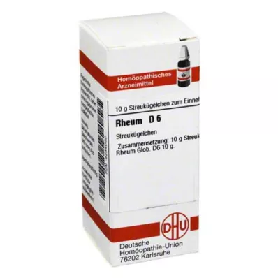 RHEUM D 6 rutuliukai, 10 g