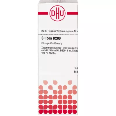 SILICEA D 200 skiedinys, 20 ml