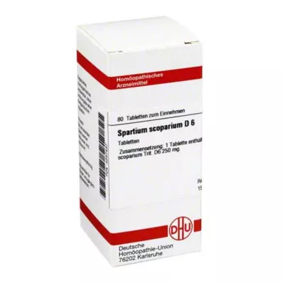 SPARTIUM SCOPARIUM D 6 tabletės, 80 kapsulių