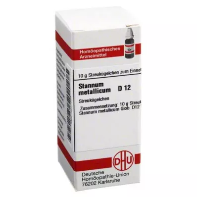 STANNUM METALLICUM D 12 rutuliukų, 10 g