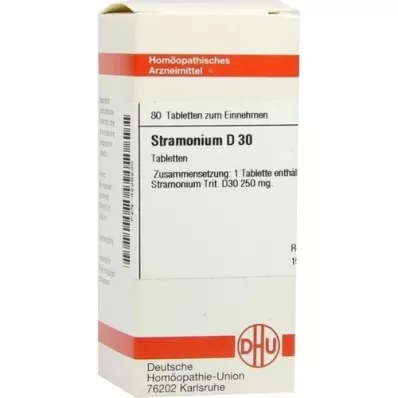 STRAMONIUM D 30 tablečių, 80 kapsulių