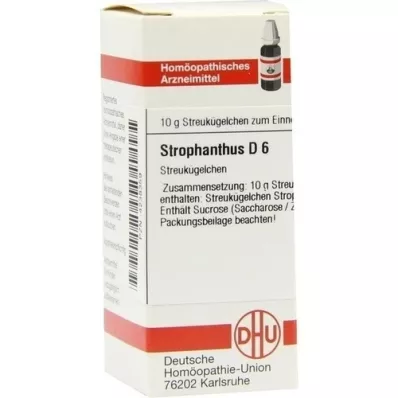 STROPHANTHUS D 6 rutuliukai, 10 g