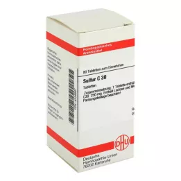 SULFUR C 30 tablečių, 80 kapsulių