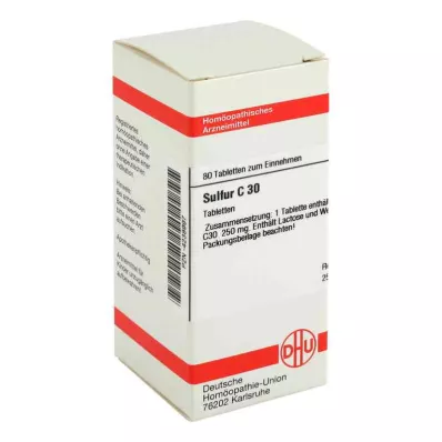 SULFUR C 30 tablečių, 80 kapsulių