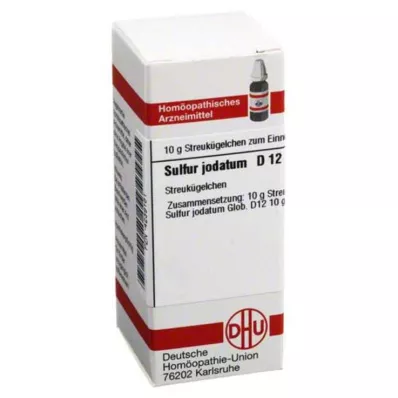 DHU Sieros jodatum D 12 rutuliukų, 10 g