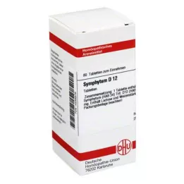 SYMPHYTUM D 12 tablečių, 80 kapsulių