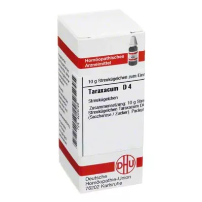 TARAXACUM D 4 rutuliukai, 10 g