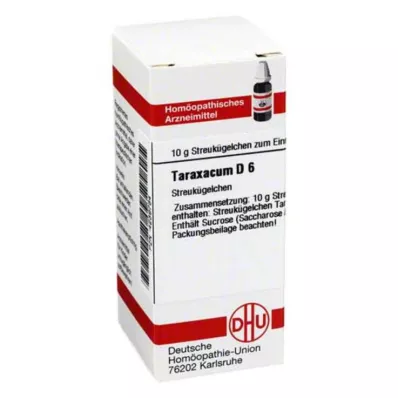TARAXACUM D 6 rutuliukai, 10 g