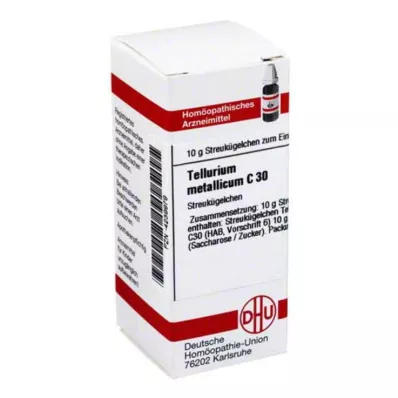 TELLURIUM metallicum C 30 rutuliukų, 10 g