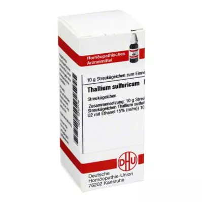 THALLIUM SULFURICUM D 6 rutuliukai, 10 g