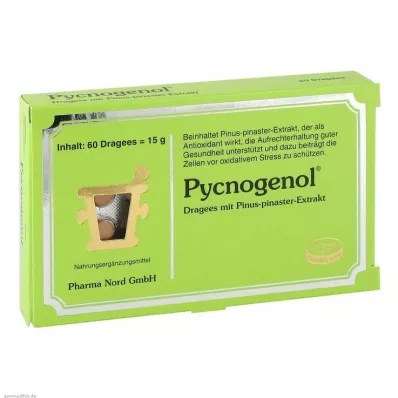 PYCNOGENOL KIEFERNRINDENEXTRAKT Pharma Nord Drag, 60 vnt