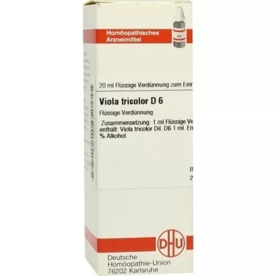 VIOLA TRICOLOR D 6 skiedinys, 20 ml