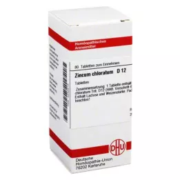 ZINCUM CHLORATUM D 12 tablečių, 80 kapsulių