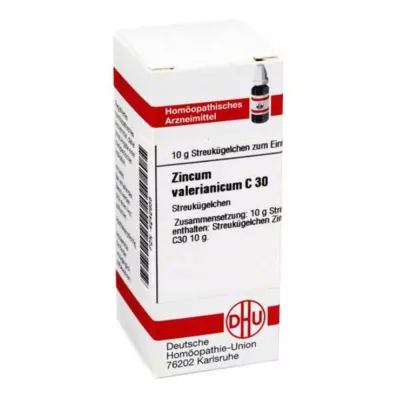 ZINCUM VALERIANICUM C 30 rutuliukų, 10 g