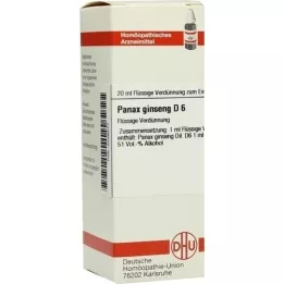 PANAX GINSENG D 6 skiedinys, 20 ml