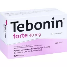 TEBONIN forte 40 mg plėvele dengtos tabletės, 200 vnt