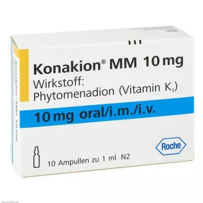 Konakion MM 10 mg tirpalas, 10 vnt Konakion MM 10 mg tirpalas, 10 vnt