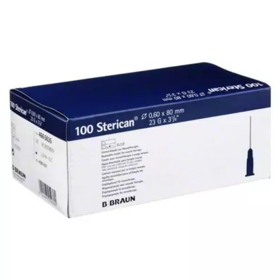 Sterican kaniulės 23Gx3 1/5 0,6x80 mm, 100 vnt
