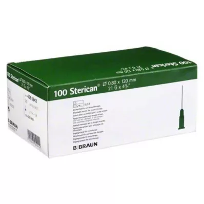 Sterican kaniulės 21Gx4 4/5 0,8x120 mm, 100 vnt