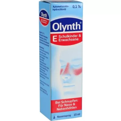 OLYNTH 0,1 % suaugusiesiems skirtas nosies purškalas, 15 ml