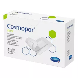 COSMOPOR sterilus žaizdų tvarstis 6x10 cm, 25 vnt
