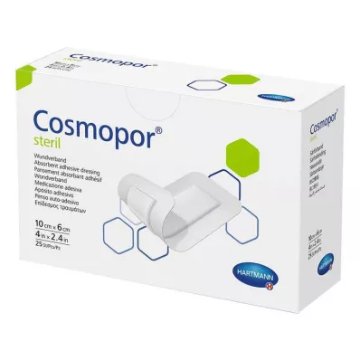 COSMOPOR sterilus žaizdų tvarstis 6x10 cm, 25 vnt