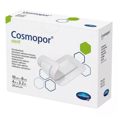 COSMOPOR sterilus žaizdų tvarstis 8x10 cm, 25 vnt COSMOPOR sterilus žaizdų tvarstis 8x10 cm, 25 vnt