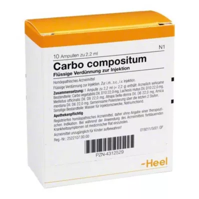 CARBO COMPOSITUM Ampulės, 10 vnt CARBO COMPOSITUM Ampulės, 10 vnt
