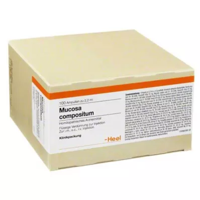 MUCOSA compositum ampulės, 100 vnt MUCOSA compositum ampulės, 100 vnt