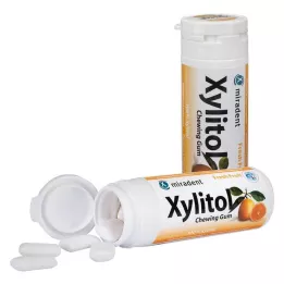 MIRADENT Kramtomoji guma Xylitol, 30 vnt