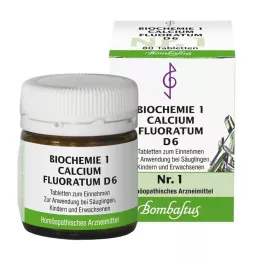 BIOCHEMIE 1 Calcium fluoratum D 6 tabletės, 80 vnt