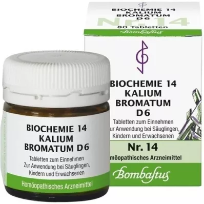 BIOCHEMIE 14 Potassium bromatum D 6 tabletės, 80 vnt