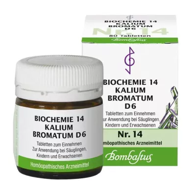 Biochemija 14 Potassium bromatum D 6 tabletės, 80 vnt