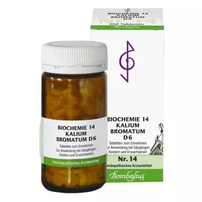 BIOCHEMIE 14 Potassium bromatum D 6 tabletės, 200 vnt