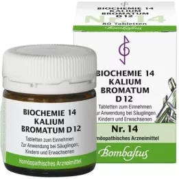 BIOCHEMIE 14 Potassium bromatum D 12 tablečių, 80 vnt