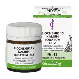 BIOCHEMIE 15 Potassium iodatum D 12 tablečių, 80 vnt
