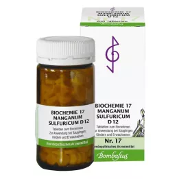 BIOCHEMIE 17 Manganum sulfuricum D 12 tablečių, 200 kapsulių
